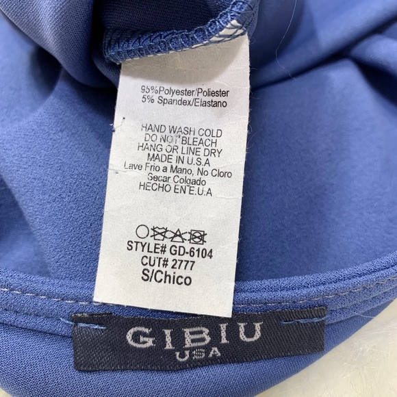 Gibiu Bodycon Off Shoulder Blue Dress Rose Small - Picture 8 of 8